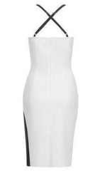 BANDAGE MIDI DRESS IN WHITE