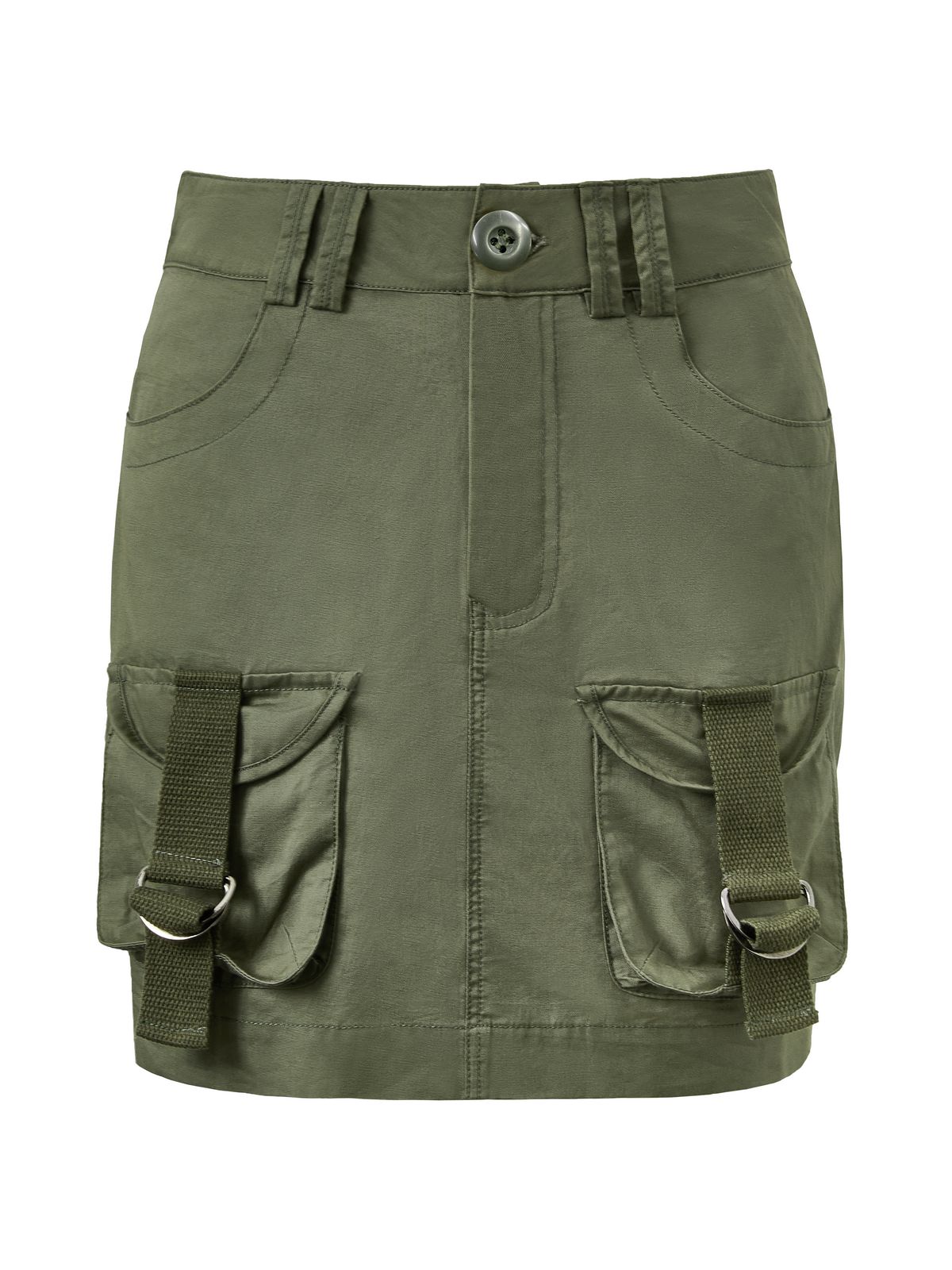 Size Friendly Pocket Cargo Mini Skirt