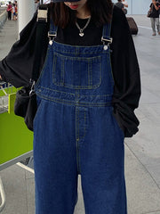 Classic Straight Leg Denim Overall