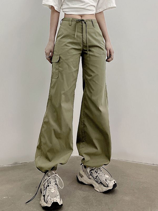 Straight Leg Pocket Cargo Pants