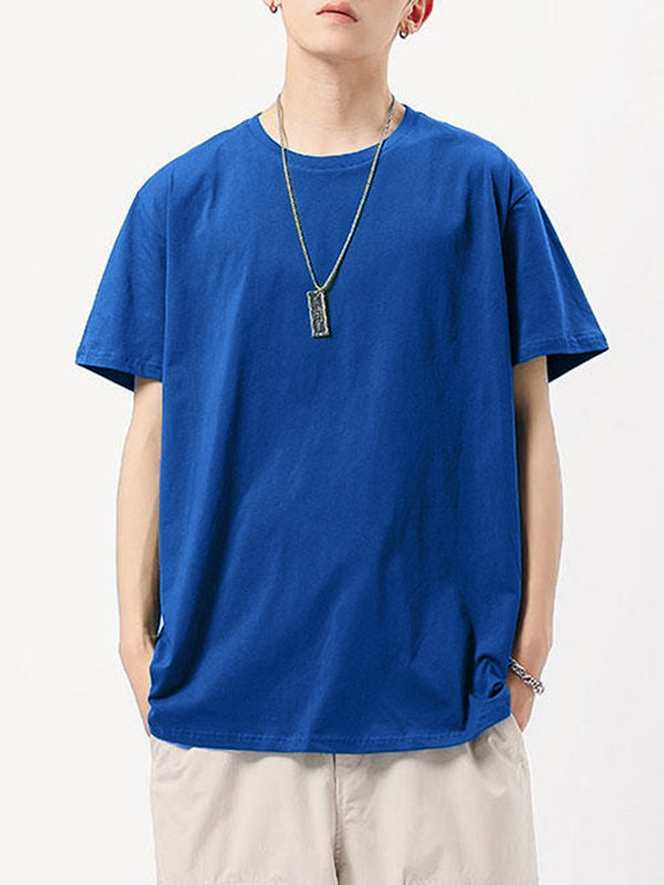 Men's Simple Cotton Short Sleeve Tee