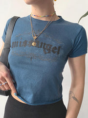 Miss Angel Vintage Baby Crop Top