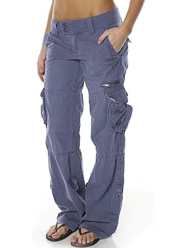 Low Waist Baggy Parachute Cargo Pants