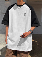 Men's Logo Design Raglan Sleeve Tee