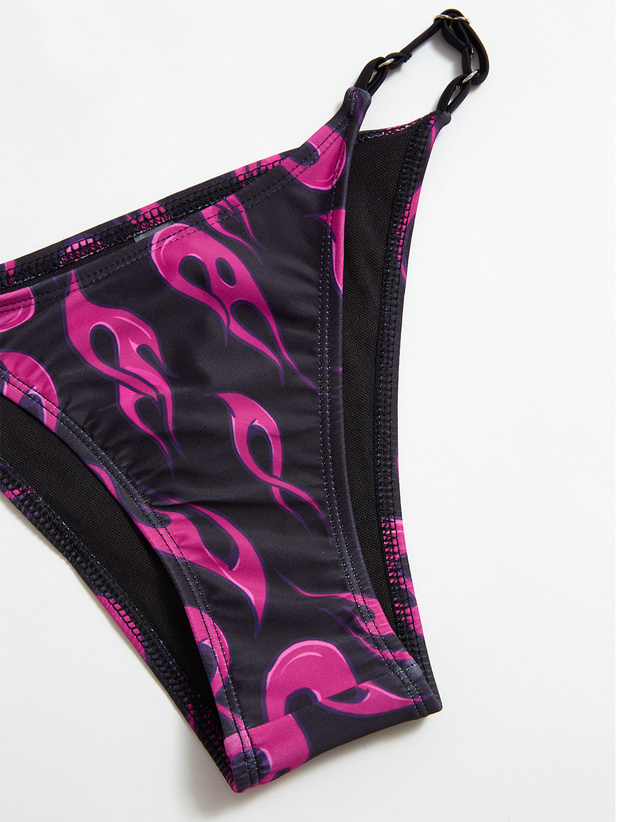 Flame Print Bandeau Bikini