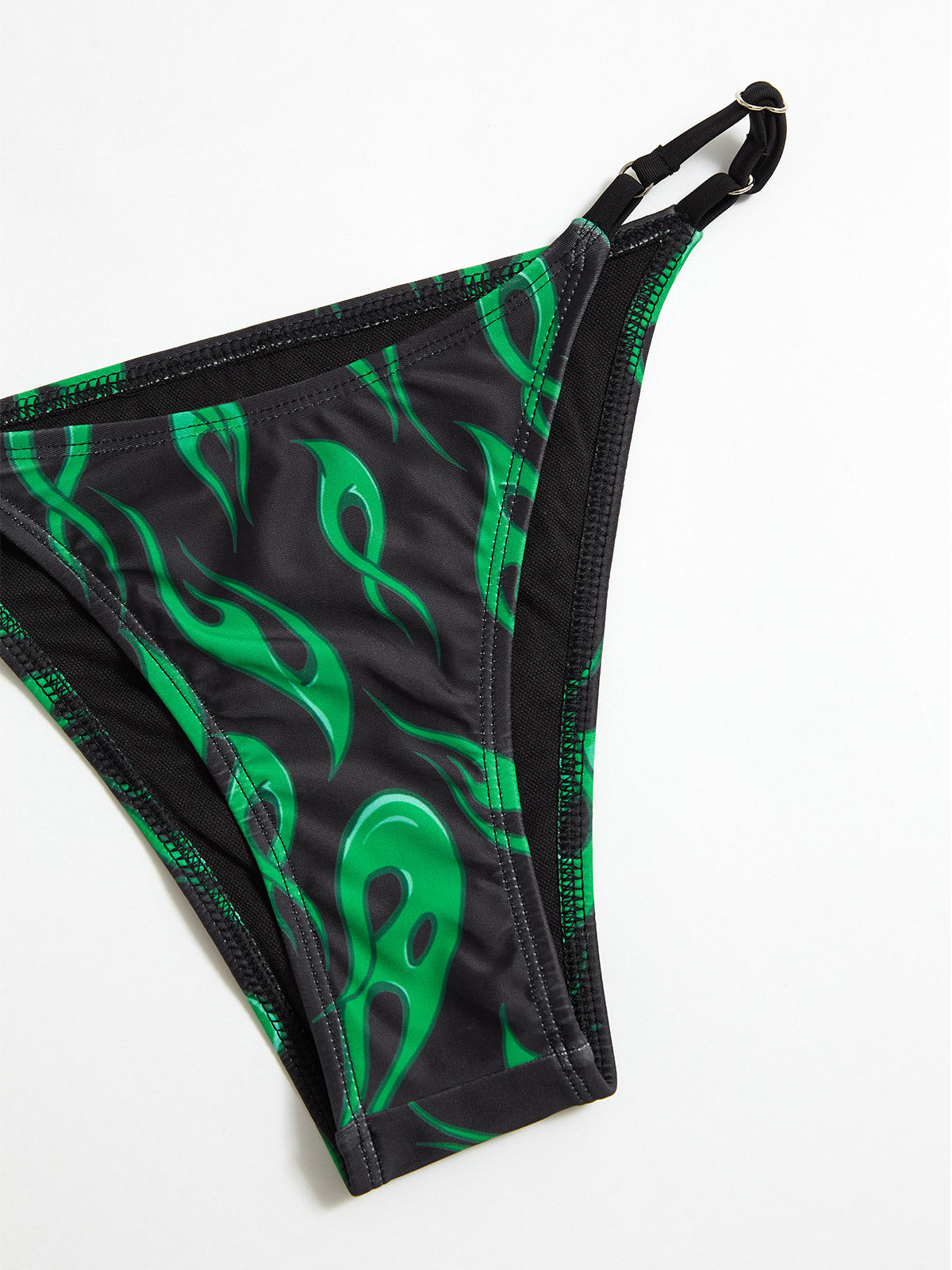 Flame Print Bandeau Bikini