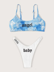 Tie-Dye Angel Baby Bikini Set