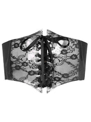 Patchwork Lace Corset Top