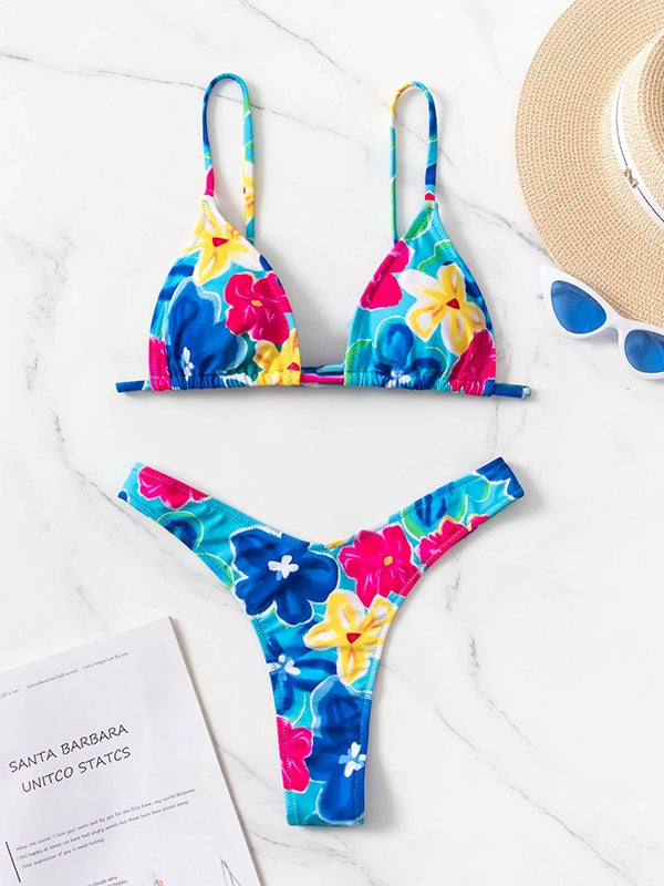 Floral Print Bikini Set