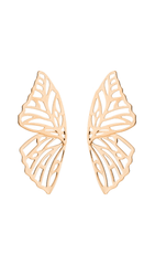 Hollow butterfly alloy earrings