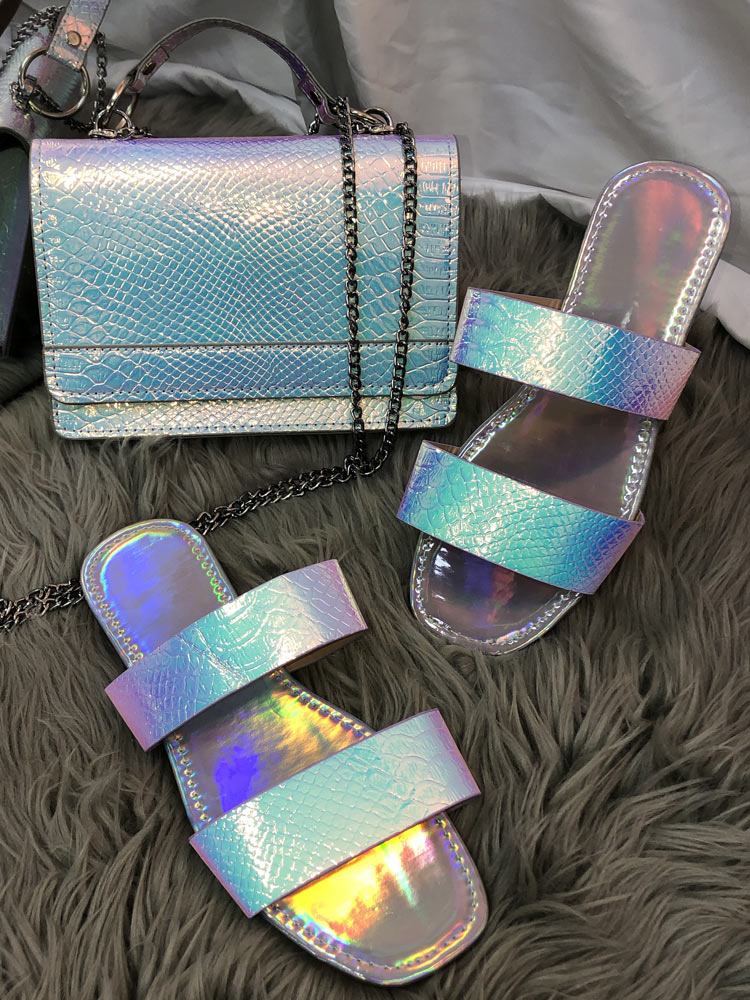 PU Bling Bags ï¼?Slides