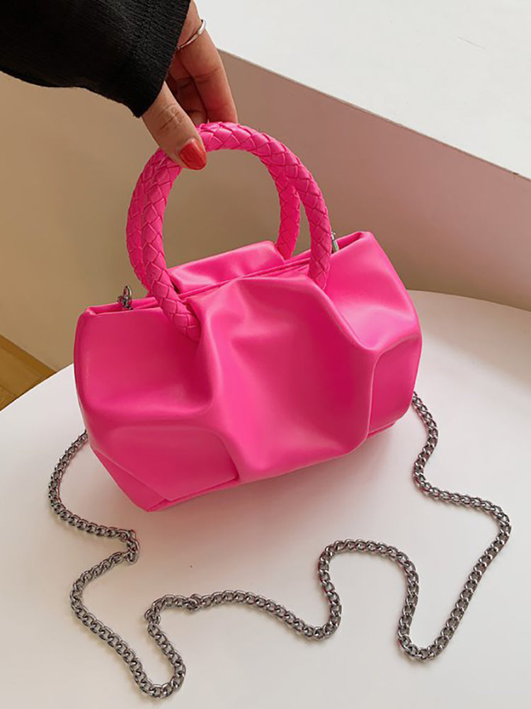 PU Cloud Ruched Bag