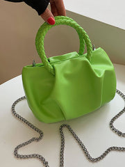 PU Cloud Ruched Bag