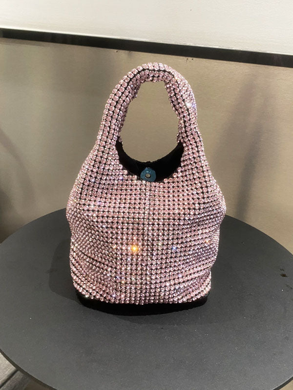 Rhinestone Bucket Bag