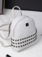 Clear Rivet Decoration Backpack