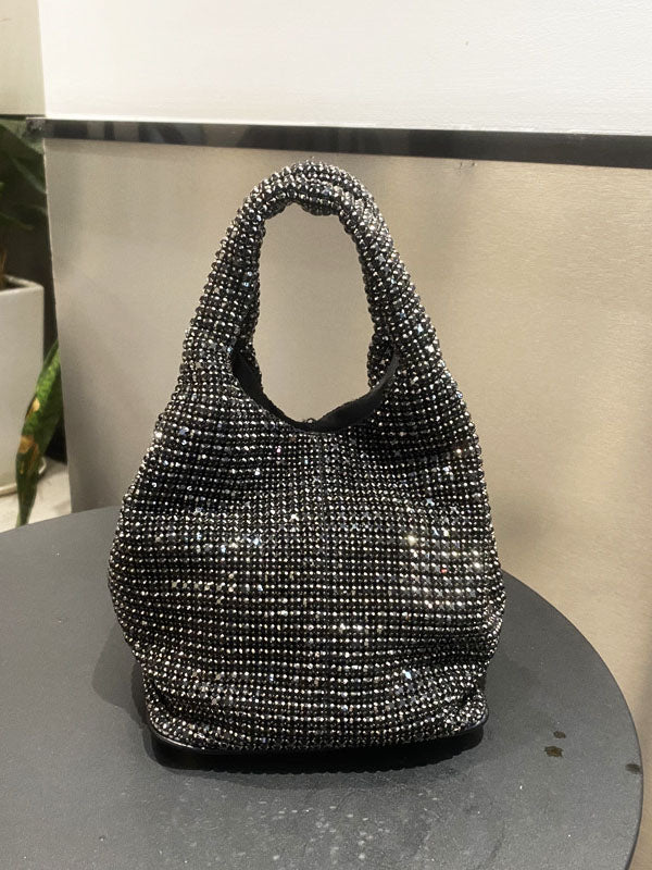 Rhinestone Bucket Bag