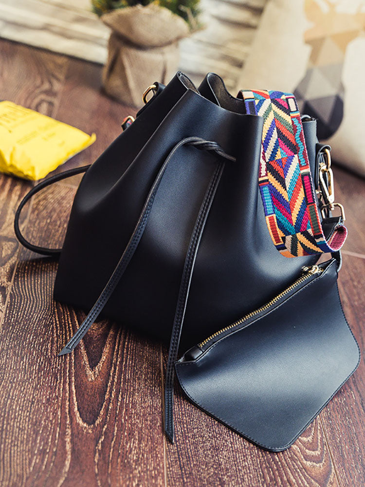 Colorful Strap Bucket Bags