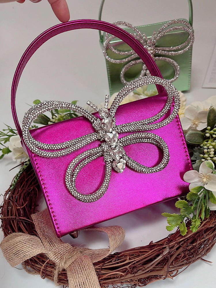 Butterfly Rhinestone Clutch