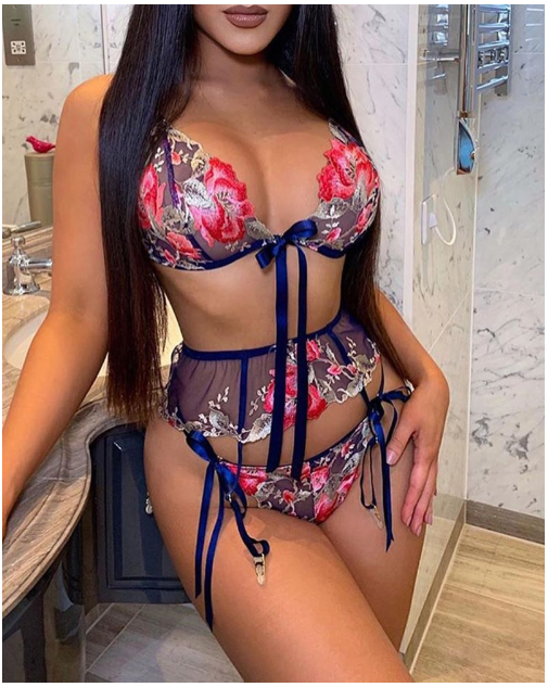 Looking For Him Ribbon Lingerie Set