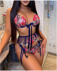 Looking For Him Ribbon Lingerie Set