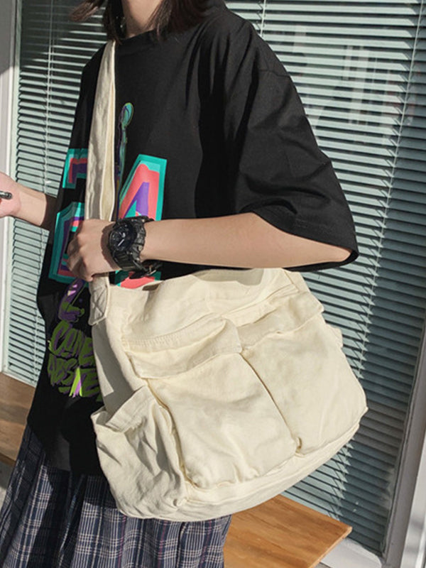 Large Canvas Satchel Bag