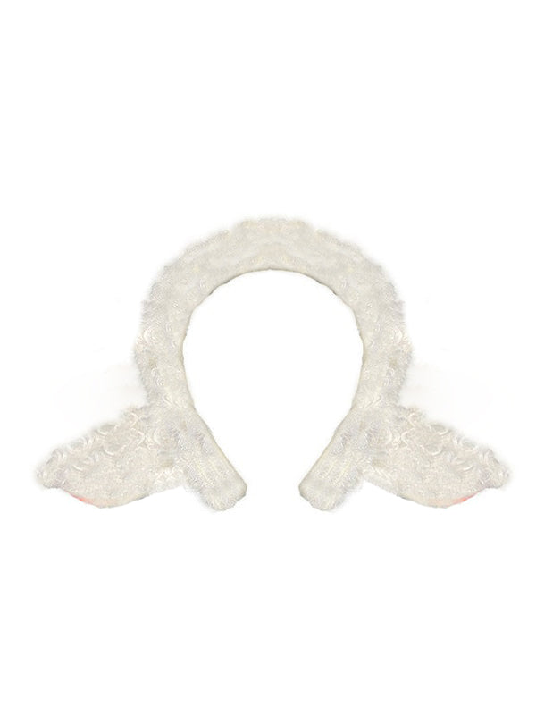 White Sheep Fuzzy Headband