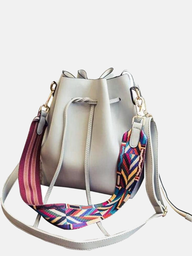 Colorful Strap Bucket Bags