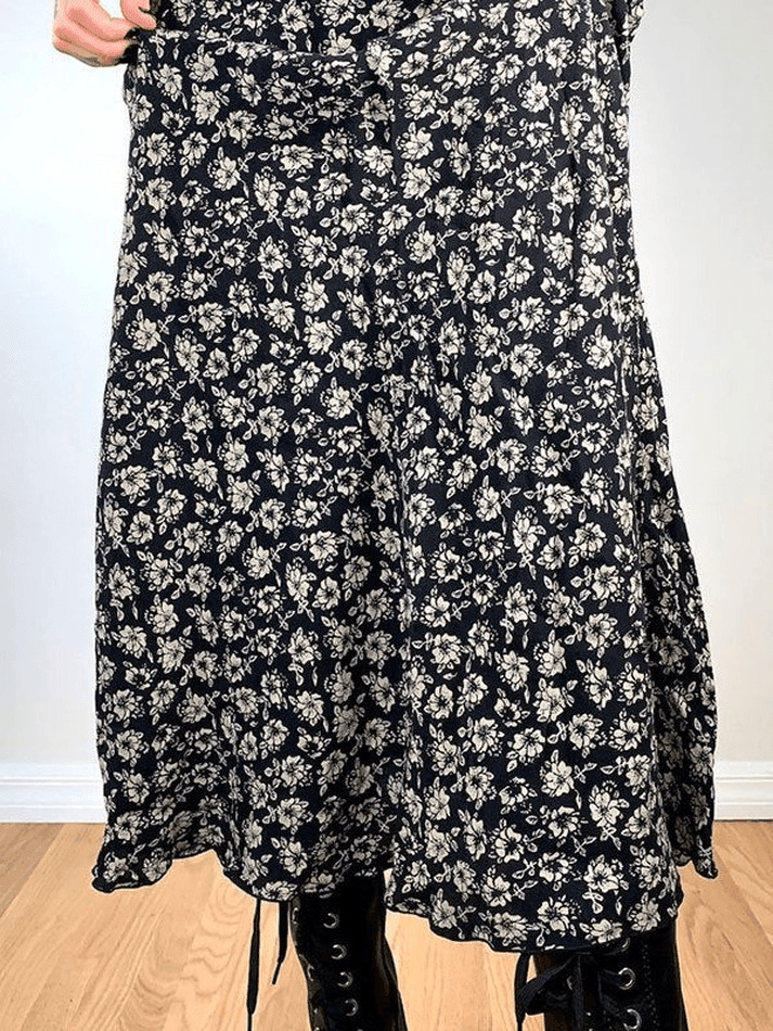 Floral Allover Midi Skirt