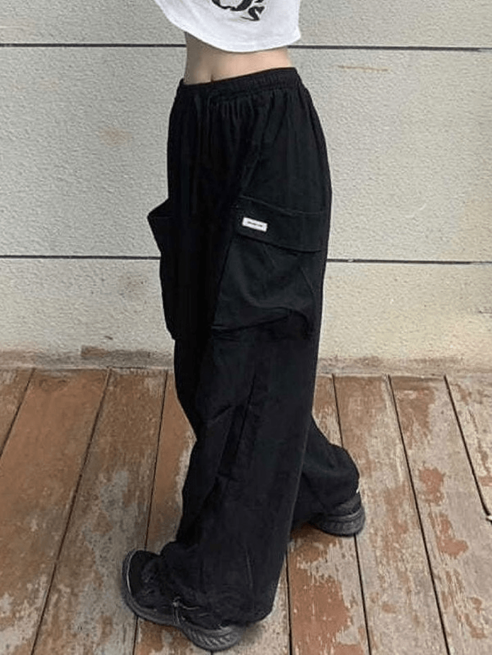 High Waist Pocket Cargo Pants