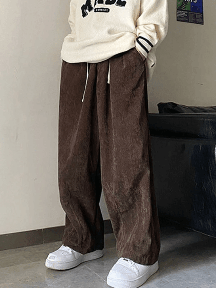 Men's Corduroy Solid Casual Pants