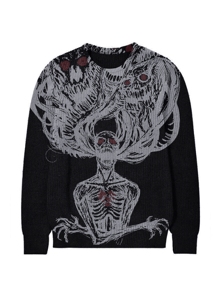 Men's Evil Force Jacquard Pullover Sweater