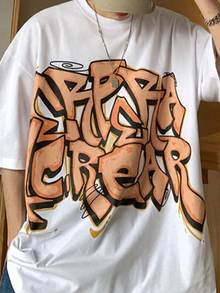 Men's Graffiti Letter Graphic Tee