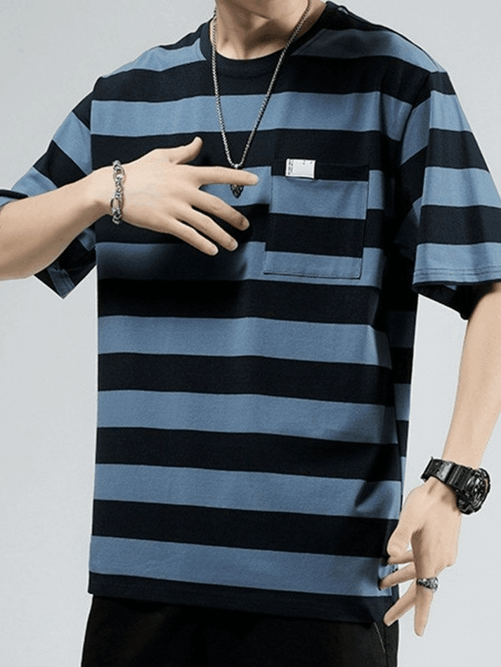 Men's Pocket Striped Tee