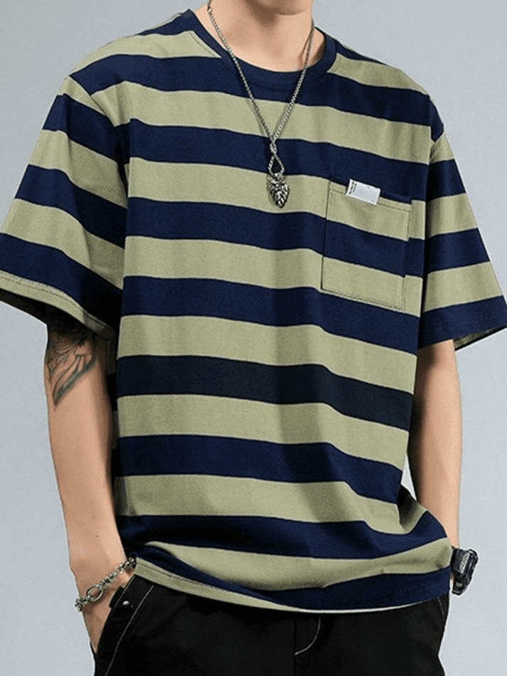 Men's Pocket Striped Tee