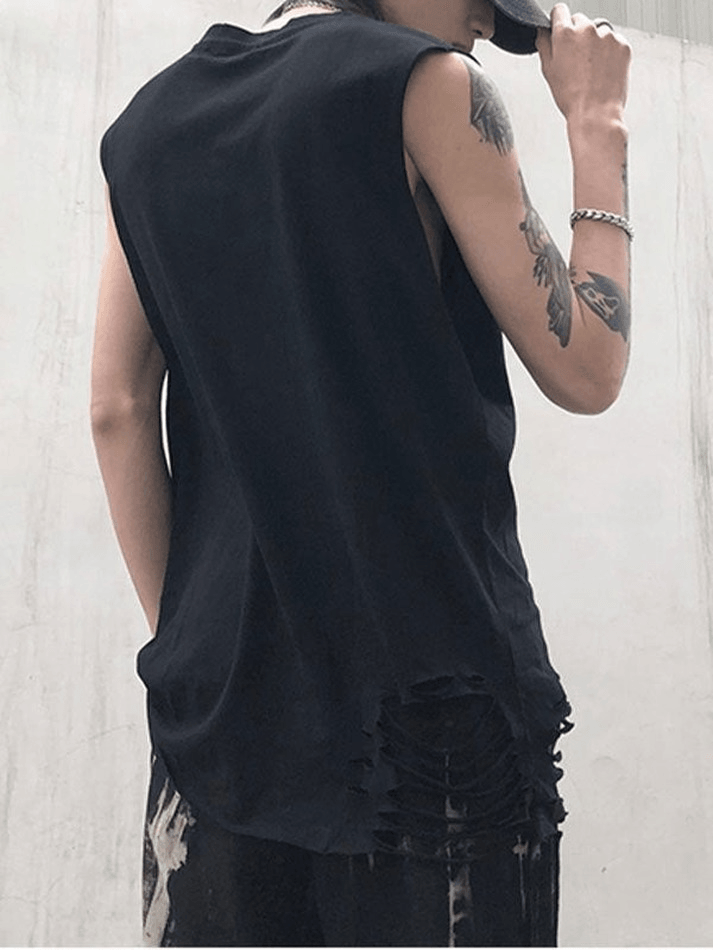 Men's Distressed Vest