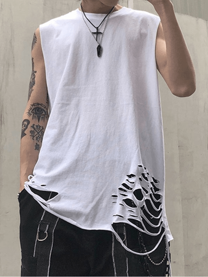 Men's Distressed Vest