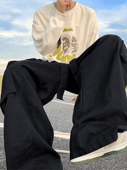 Men's Strap Detail Pocket Loose Cargo Pants