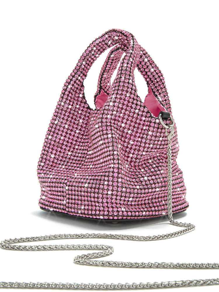 Rhinestone Bucket Bag