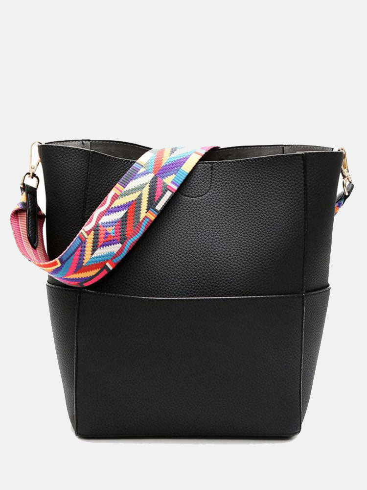 Colorful Strap Bucket Bags