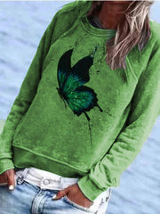 Animal Casual Long Sleeve Shirts & Tops