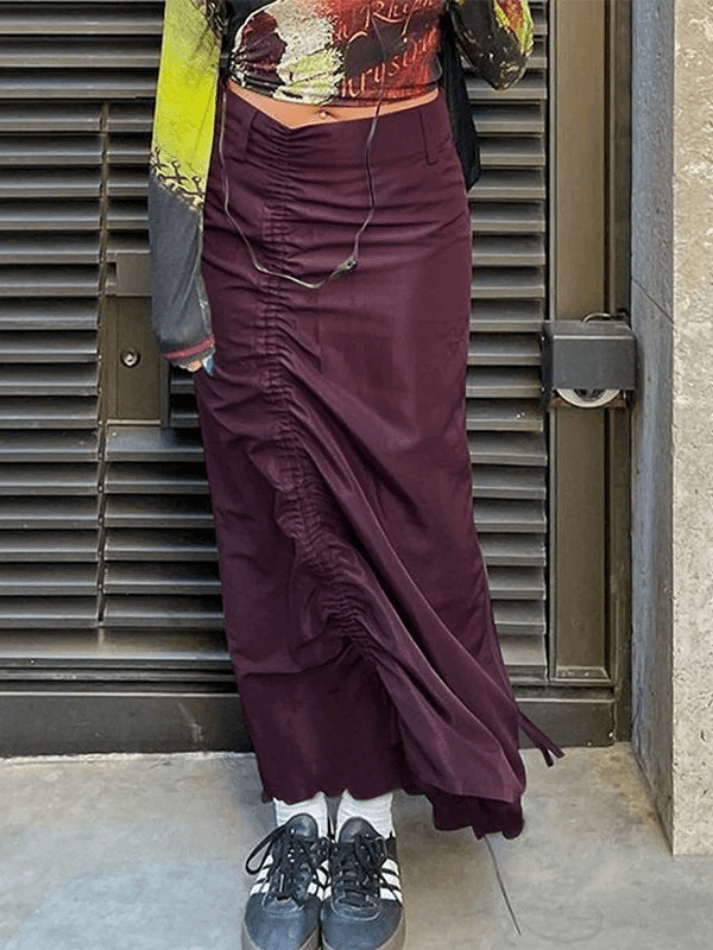 Split Maxi Cargo Skirt